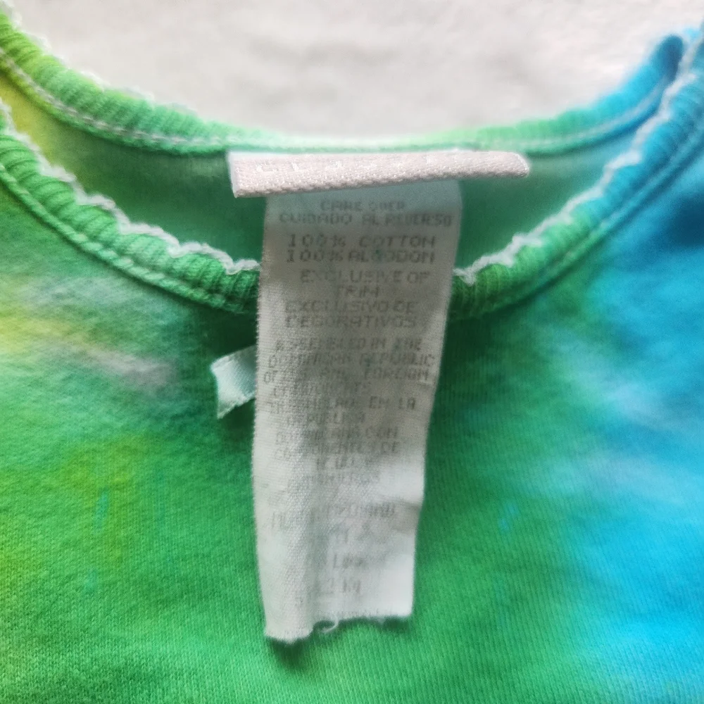 Vintage Carters Classic‎ Tie Dye Infant Dress Embroidered 3-6 Months